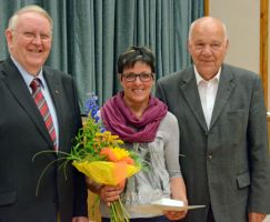 Auszeichnung Jutta Wagner mit der GutsMuths Ehrenplakette in Silber